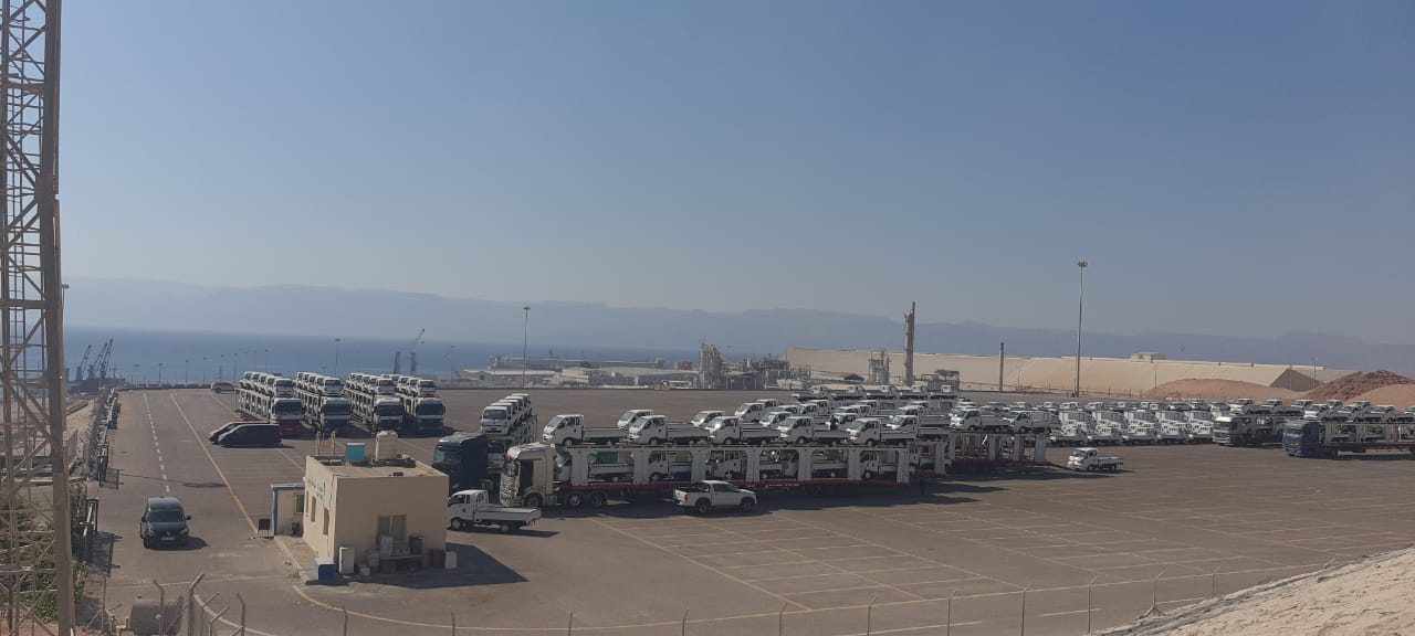 Car Carrier Lot and Port